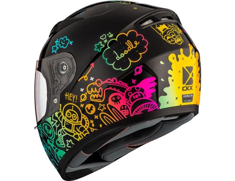 CKX RR519Y Child Full-Face Helmet, Summer Doodle - Summer