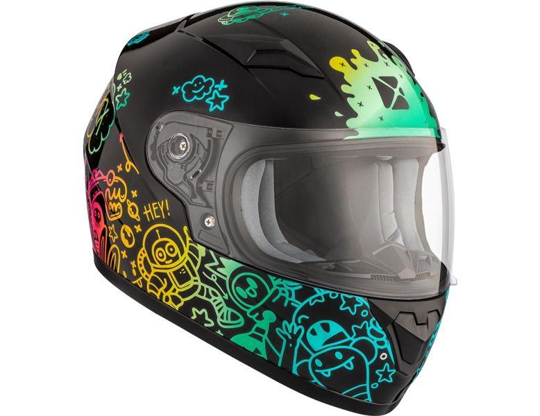 CKX RR519Y Child Full-Face Helmet, Summer Doodle - Summer