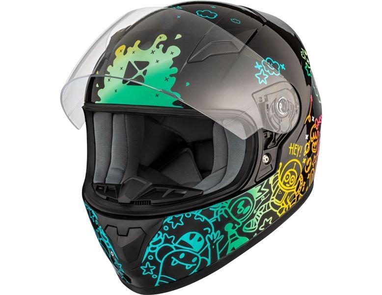 CKX RR519Y Child Full-Face Helmet, Summer Doodle - Summer